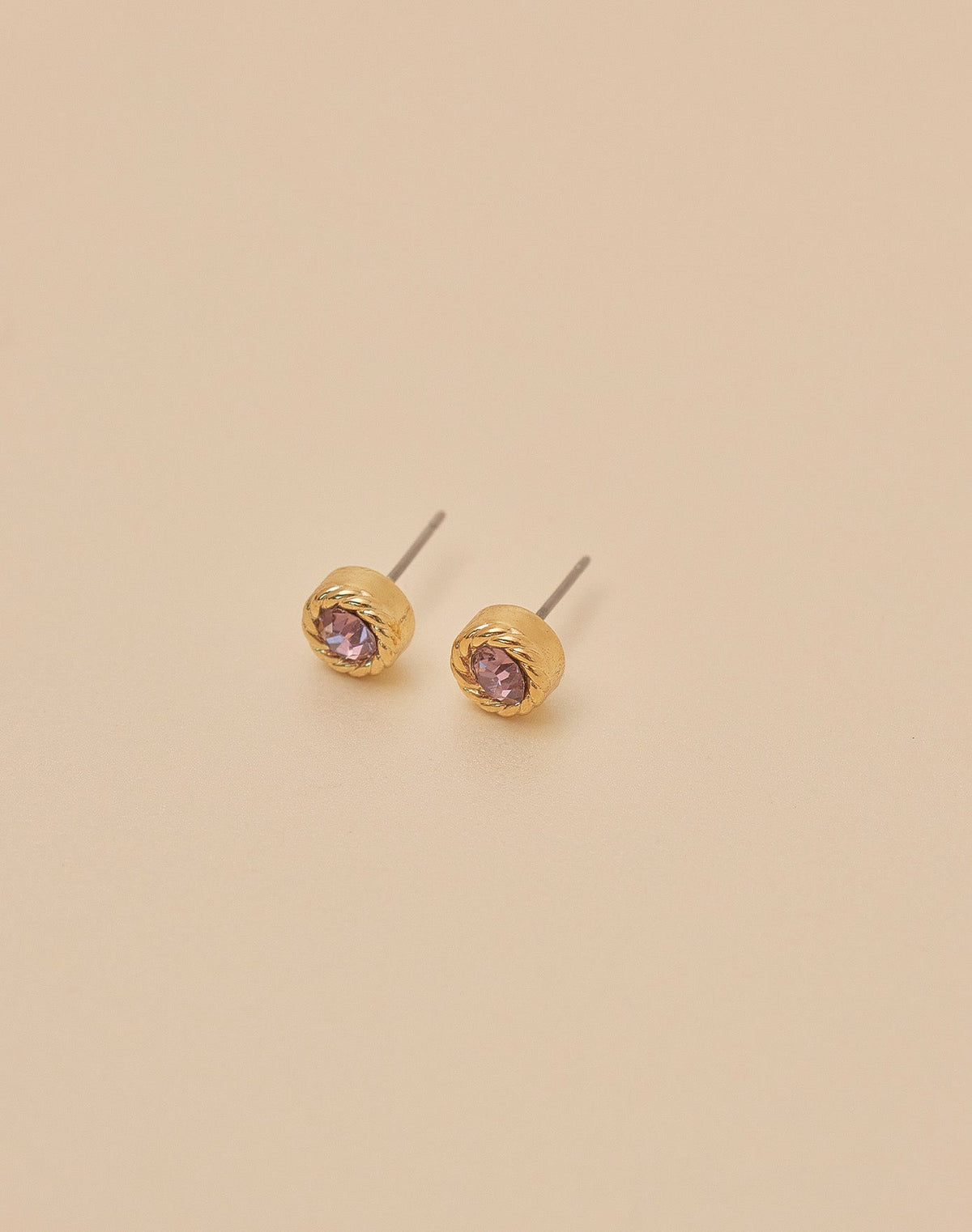 Aretes Cristal Lila