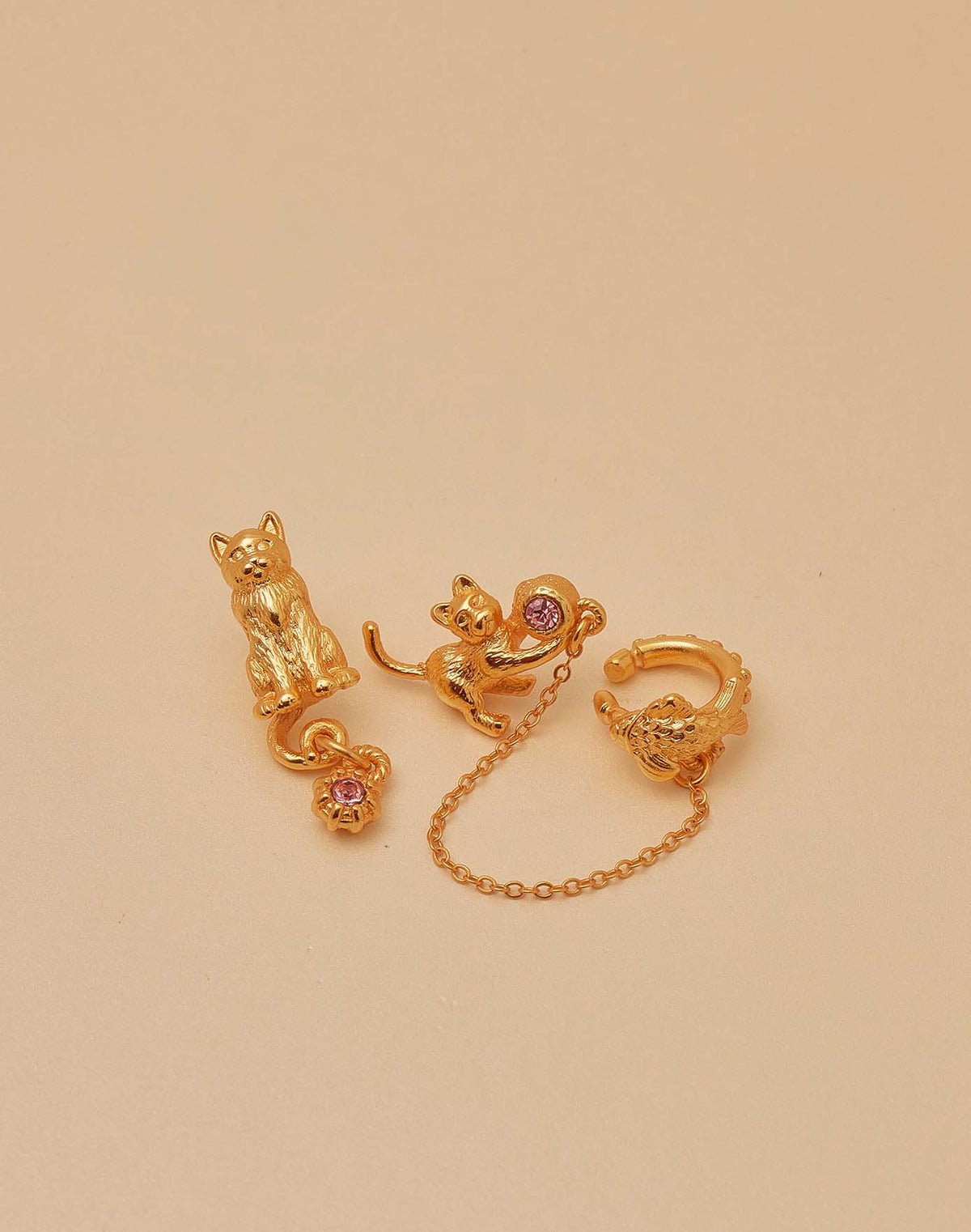 Aretes Gato Juguetón