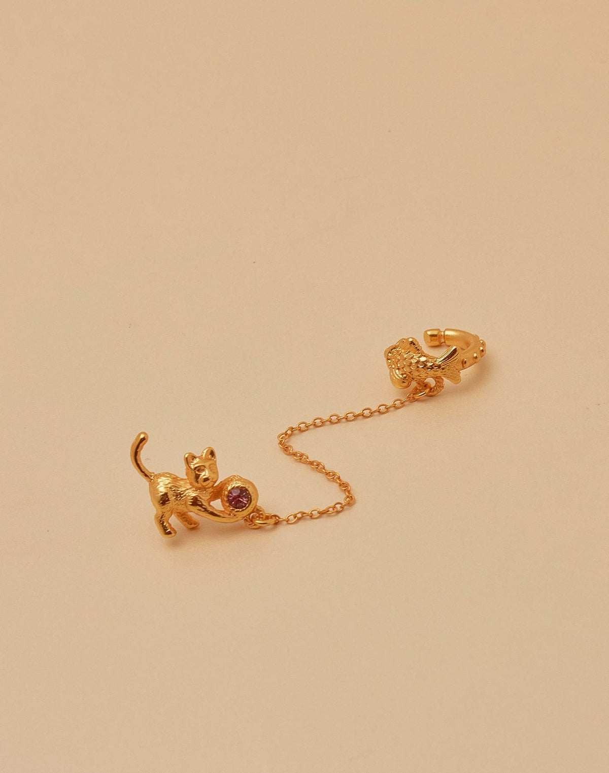 Aretes Gato Juguetón