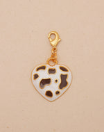 Mini Charm Corazón Vaca