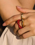 Set de 3 Anillos Corazón de Melón