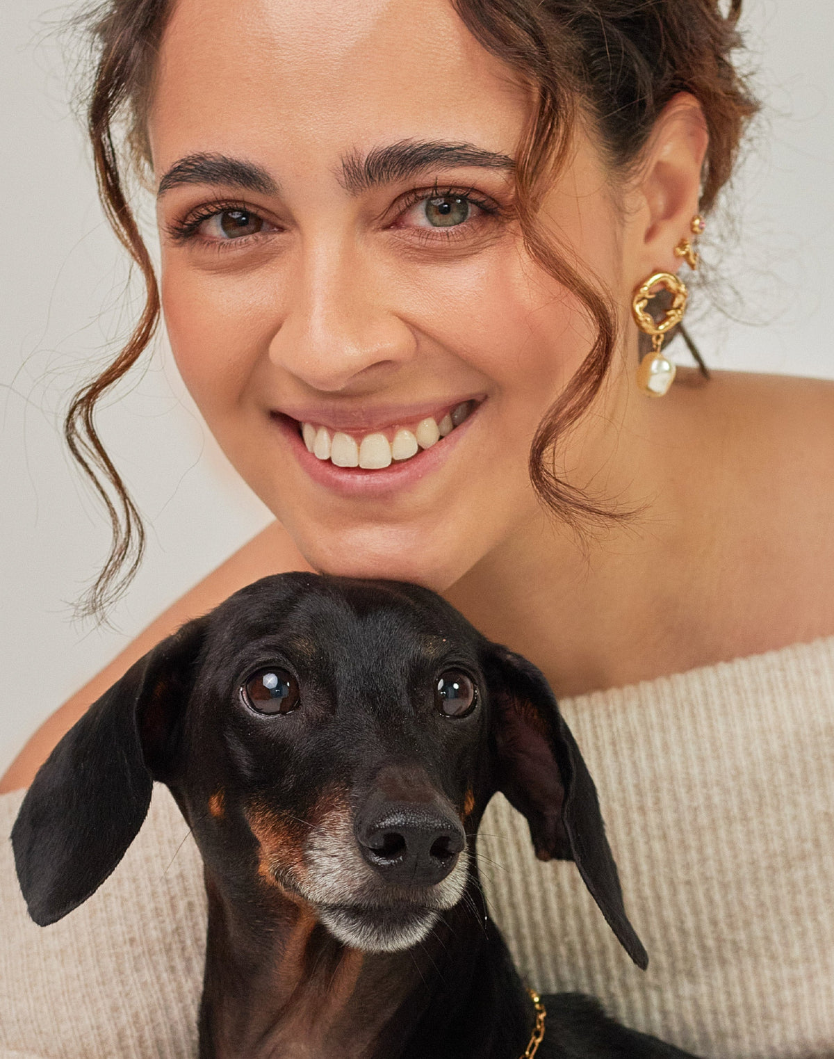 Aretes Salchicha Arlequín