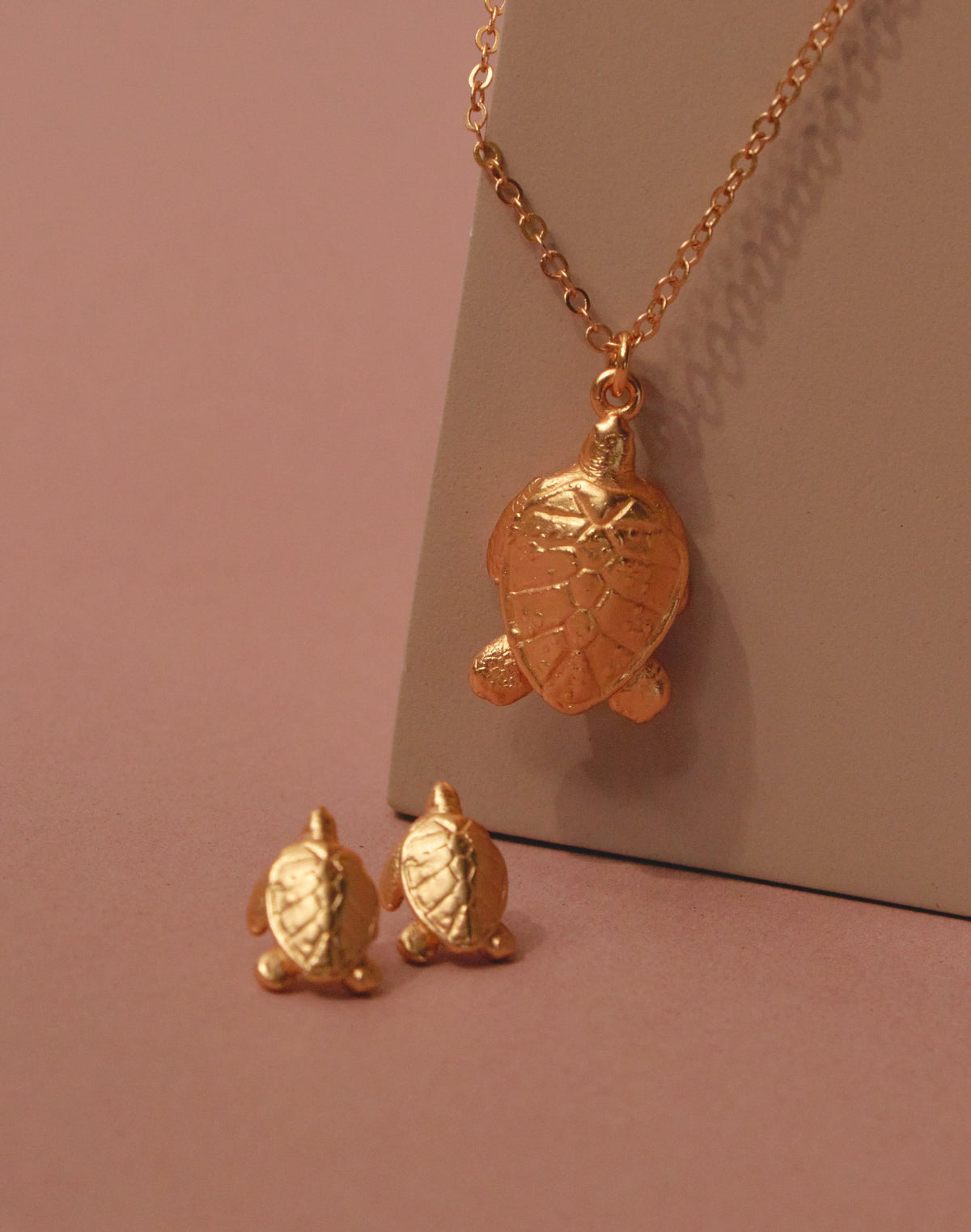 Set de Collar + Aretes Tortuga